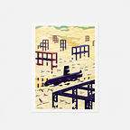 29.7 × 42 cm Poster - Hayman - The Argonaute Submarine - Multicoloured - 40 Years of the Cité des sciences et de l'Industrie