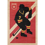 Carte postale Woodhi Bois Hockey