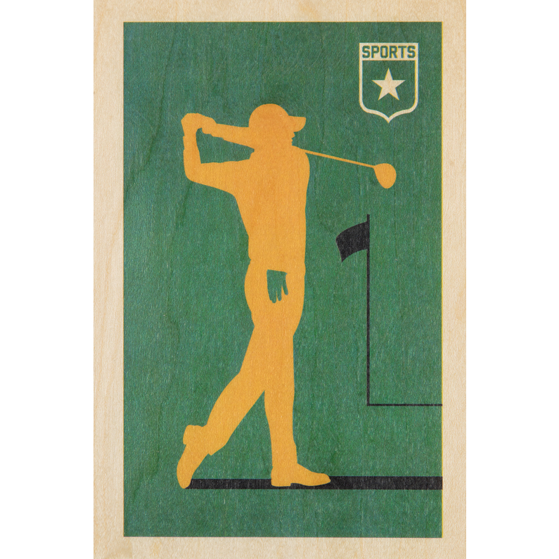 Carte postale Woodhi Bois Golf