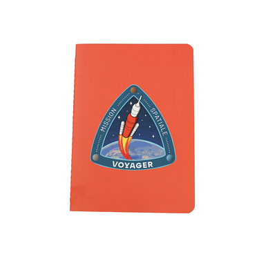 Carnet orange -"Mission spatiale" - Fusée