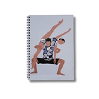 Modern Dance Silver Spirals notebook