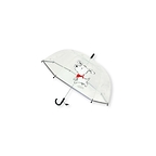 Transparent Children's Umbrella Dog White