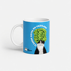 Blue Ceramic Mug - Cat Salad - Cat Games